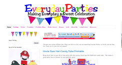 Desktop Screenshot of everydayparties.com